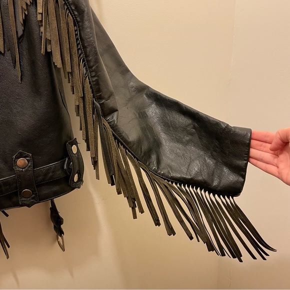 Leather Open Road Biker Jacket - Picture 7 of 12